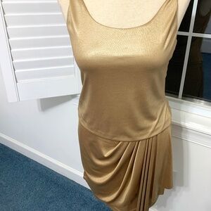 Cache Gold Top Small and Skirt XS